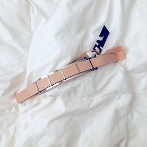 Express blush nude belt